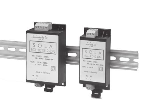 SCL Series, and 10 Watt CE Linears Selection Table Catalog Number Description Voltages V1 V2 V3 VDC A VDC A VDC A Watt; Linear DC Power Supply; DIN Rail Mount SCLD12-DN Dual O/P ±12 V 12 0.13-12 0.