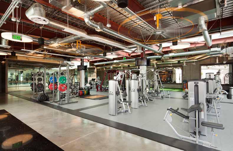 FITNESS CENTER The Campus Pointe Fitness Center is run by EXOS. It was designed with one goal in mind: Get people moving and fit, no matter their level or age.