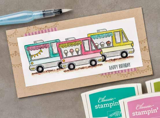 This project uses a free item You ll spend enough to qualify for a free Sale-A-Bration item like the Tasty Trucks Stamp Set when you buy the products to make