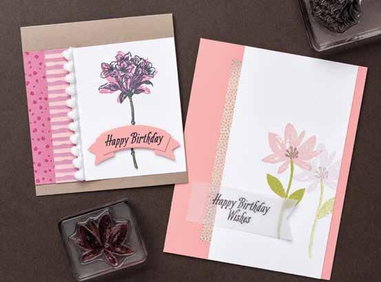 This project uses a free item You ll spend enough to qualify for a free Sale-A-Bration item like the Avant Garden Stamp Set when you buy the products to make this project