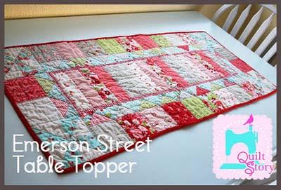 Original Recipe Emerson Street Table Topper by Quilt Story Hello! We've got an exciting table topper to share today. I call this the Emerson Street Table Topper.