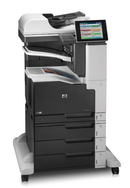 47 HP Color LaserJet Enterprise Flow M681z MFP Up to 50 ppm black and color Up to 1200 x 1200 dpi Up to 100,000 monthly duty cycle Automatic duplex printing 3,200-sheet input capacity 1000-sheet,