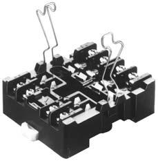 HE RELAY ACCESSORIES Terminal socket instantly attachable to DIN rail TYPES Part No. JH-SF JH-SF SPECIFICATIONS Part No.