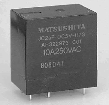 JC COMPACT POWER RELAYS FOR HIGH DC LOADS JC RELAY (Special Type) Data sheet addition for JC Relay Integrated arc-blowing magnet for high DC loads [H73 type] High switching capacity: A / Clearance