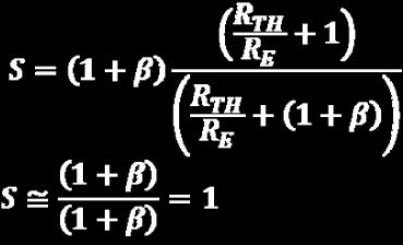This bias circuit has the smallest possible value of stability factor S and leads to the maximum possible thermal stability.