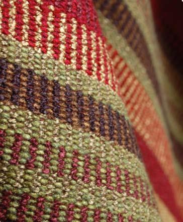 Clemente Yarn-dyed woven stripe has the look of a