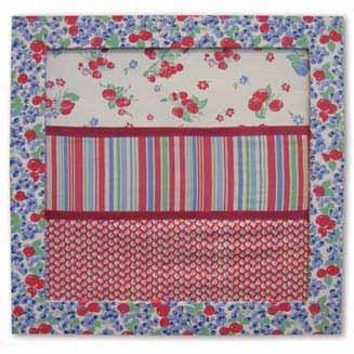Item #963-20 MEMO BOARD Covered with our Berry Patch fabric.