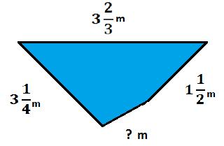 11. The perimeter of the shape below is m. Find the missing value.