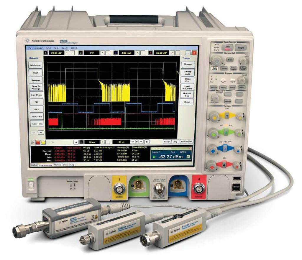 Performance 8990B peak power analyzer is rich with a host of key performance specifications, dedicated to give you accurate and more detailed pulse measurements, faster.