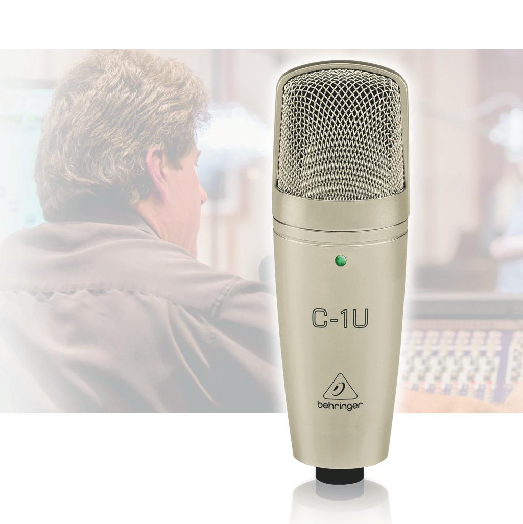 Professional, large-diaphragm condenser microphone with built-in USB interface, ideal for podcasters and musicians Plug this amazing USB-mic straight into your computer and turn your PC or Mac*