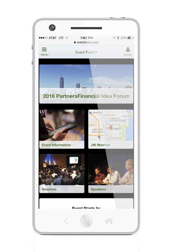 DOWNLOAD THE Mobile App Download the mobile app so you have the following information with you at all times: Event agenda Speakers Key contacts Wi-Fi and hotel info And more Once downloaded, most of