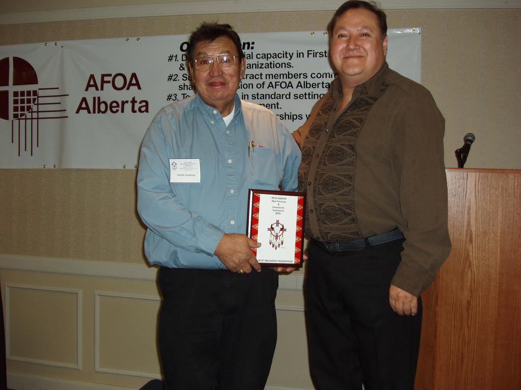 AFOA Alberta Best Practices and Innovation Symposium The symposium was held on March 22-24, 2005 in Edmonton, Alberta.