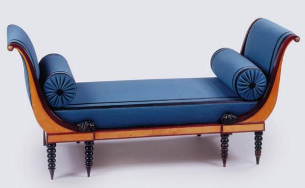 THE DAYBED IN DAVID S STUDIO ON WHICH JULIETTE SO ELEGANTLY RECLINED: Jacob s piece survived the centuries and was recently exhibited at an exhibition at Lyon.