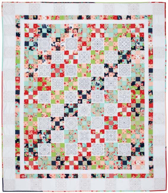 Project Instructions This appealing heirloom style quilt will be at home in any room. Precut charm squares and basic 9-patch blocks cut from fat quarters make sewing easy.