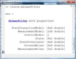 Prediction : a priori estimate covariance pred_location Update = kalmanfilter.