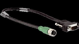 Cable: PUR, halogen-free, shielded, 25 m DOL-1208-G25MC1 6067859 Head : female connector, M12, 8-pin, straight Head : male