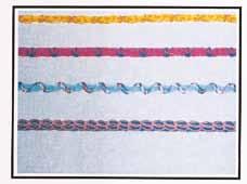 Braiding foot # The bevelled cutout allows precision guiding of cords, narrow flat ribbons, braid, multiple strands of small cords, or yarns up to 3mm in