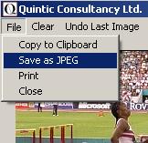 Click on File then save the image as a JPEG. Try opening the image in a Word document or PowerPoint presentation.