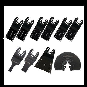 Kits Quick Release 10 Piece Handyman Base Essentials Kit Here is an essential group of blades that will allow you to handle the most common cutting jobs.