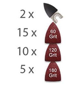 Kits 6 Piece Quick Release Tile Grout Essentials Kit This premium collection of diamond and carbide blade accessories will make short work of your tile grout removal projects.