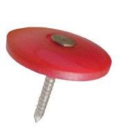 Item 13 Plastic Cap Nail Electrogalvanized Round Plastic Cap Ring FOR USING HOUSEWRAP, FELT OR SHEATHING PROJECTS.