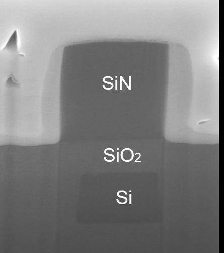 propagation loss : 0.8 db/cm (in Si 1.5 db/cm) SiN thermo-optic coeff. : 1.