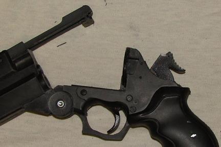 2) Put the cylinder bushing in place (#2, part A on diagram) on top of revolver trigger group.