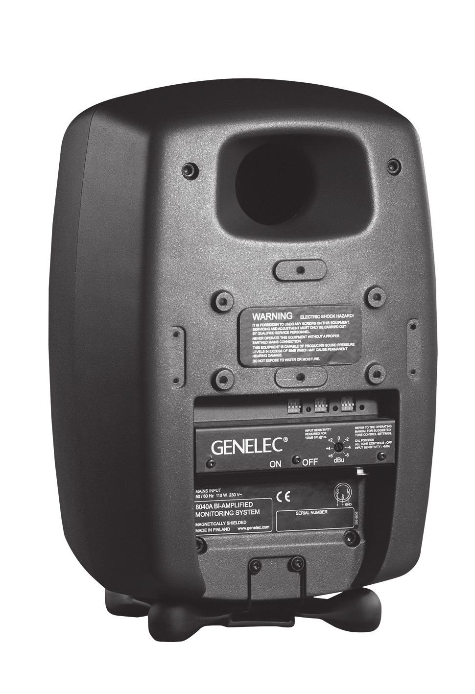 Genelec 8040A and 8050A Monitoring Systems System The GENELEC 8040A and 8050A are two way active monitoring loudspeakers designed to produce high SPL output, low coloration and broad bandwidth in a