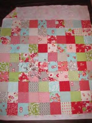Randomly sew those little pairs of squares together until you get a 20" square pillow front.