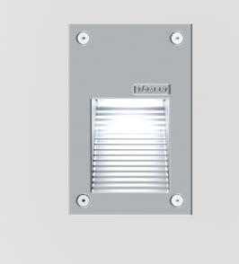 Rado IP6 IK Luminaire Structure Light Symbol Sturdy classic wall-recessed pathway and stair luminaire.