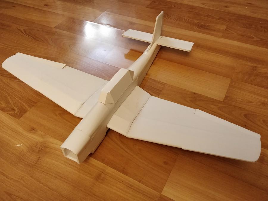 Adding the vertical stabilizer will not be easy since it has to pass over and under the horizontal stab.
