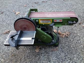 For Sale, Trade, or Wanted Belt and Disk Sander Harbor Freight 4-inch belt and 6-inch disc sander for sale. $25 Good Conditon, five year old, light use.