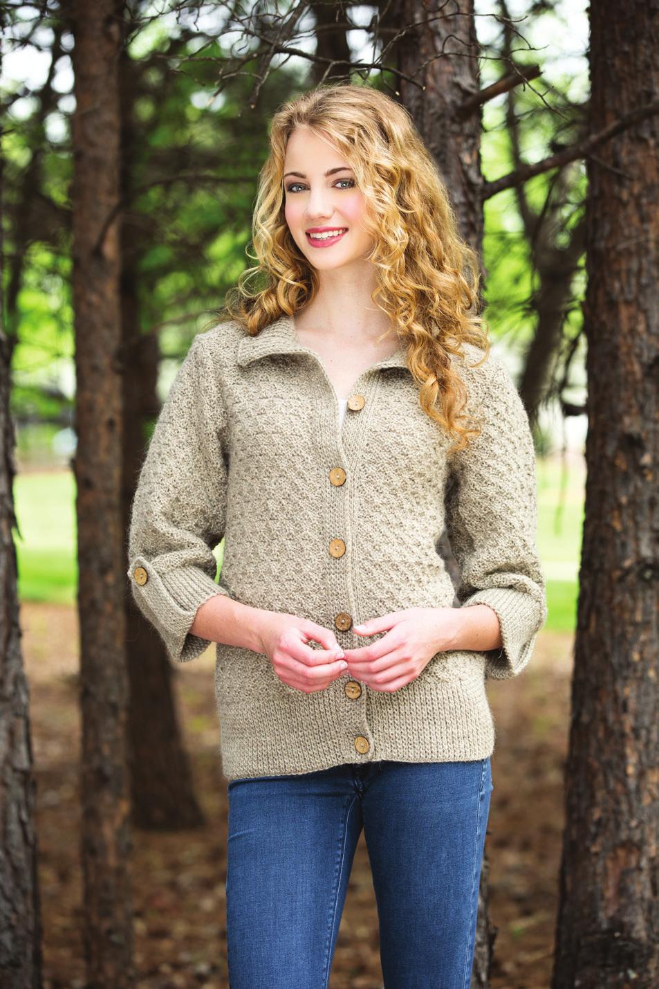 Musket Cardigan By Premier Yarns Design Team Level: Advanced SIZES X-Small (Small, Medium, Large, X-Large) Shown in X-Small Size FINISHED MEASUREMENTS Length: 25 (26, 28, 29½, 30½) Bust: 34 (38, 42,