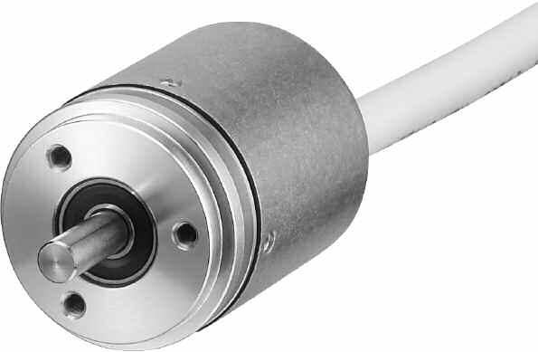 Miniature encoder for industrial use Low current consumption High noise interference immunity Cable lengths of up to 00 m Suitable for high pulse frequencies High protection class Applications: CNC