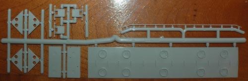 4. Attach slope sheet: Remove the slope sheet pieces from the parts sprue pictured below.