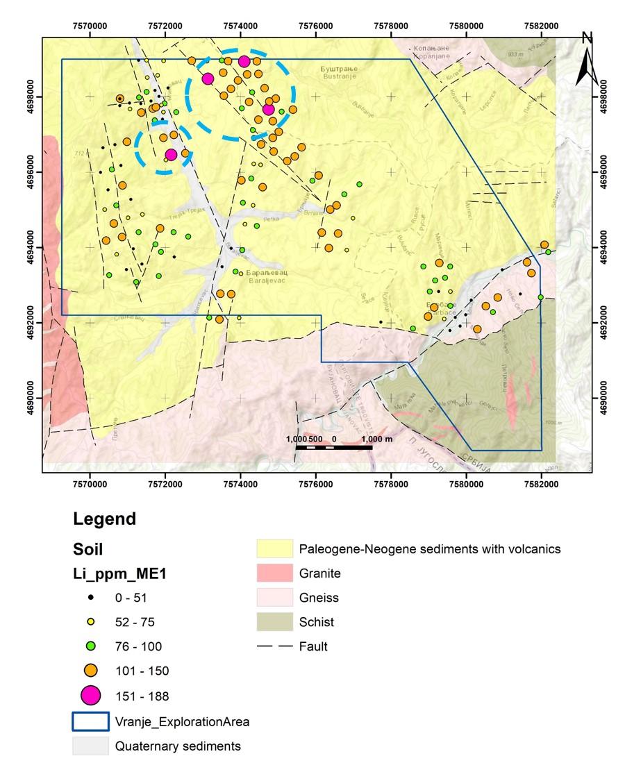 Figure 1 - Vranje-South project geology and