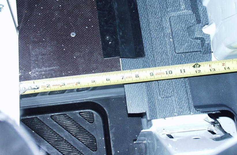 ) Front Bulkhead Mounting Plates are used as a re-enforcements to floor of vehicle as shown on following page.