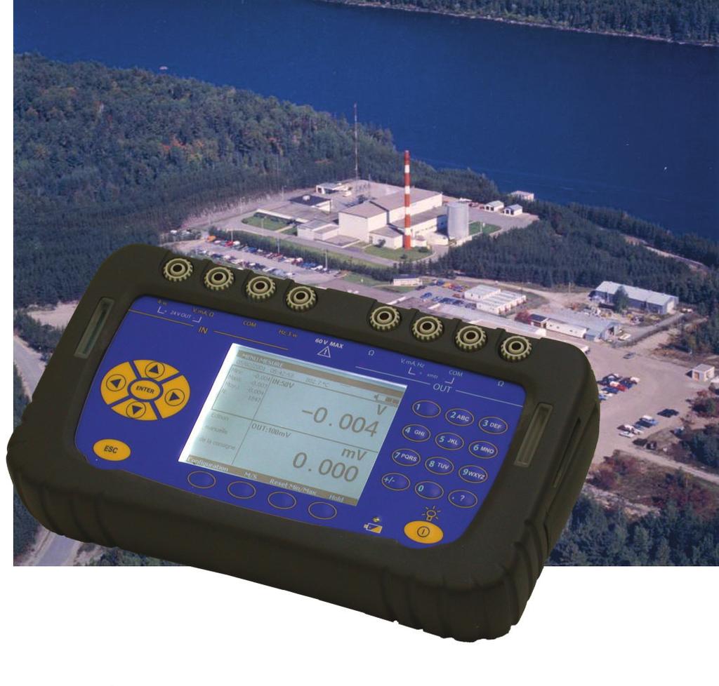CALYS 50 On-site multifunction calibrator Simultaneous Measurement and Generation Protected for on-site use Easy connection system Designed with a close collaboration with industrials, Calys 50