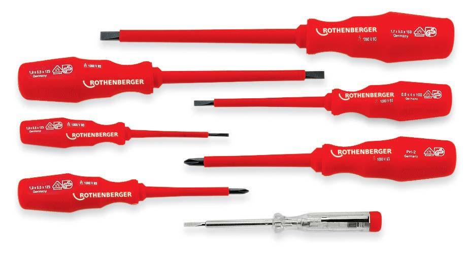 Screwdrivers EUROLINE IMPAKT Screwdriver with continuous, strengthened blade Product Profile One-piece,
