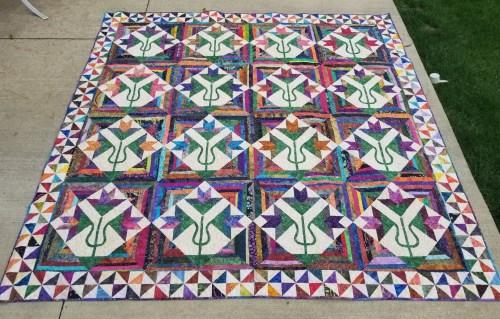 This quilt helped me really expand my quilting abilities. I m so glad I stepped out of my box and gave it a try.