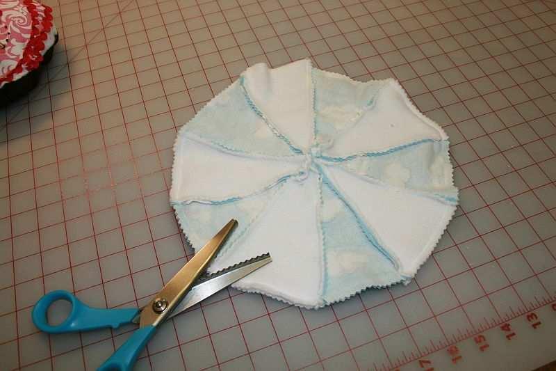 trim around the seam you have just sewn