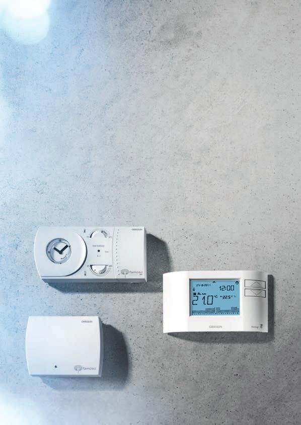 Programmable room thermostats Overview Programmable room thermostats: The optimal solution for need-based temperature control MODERN DESIGN, NEED-BASED CONTROL feeling and famoso product lines