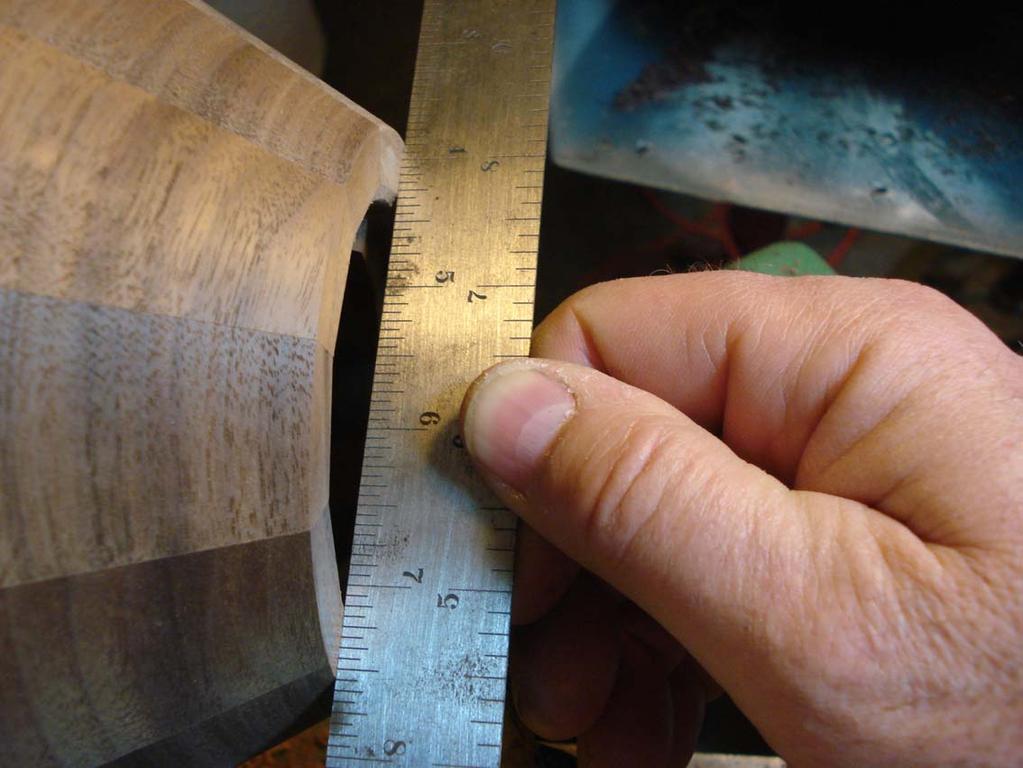 Turning the Base of the bowl