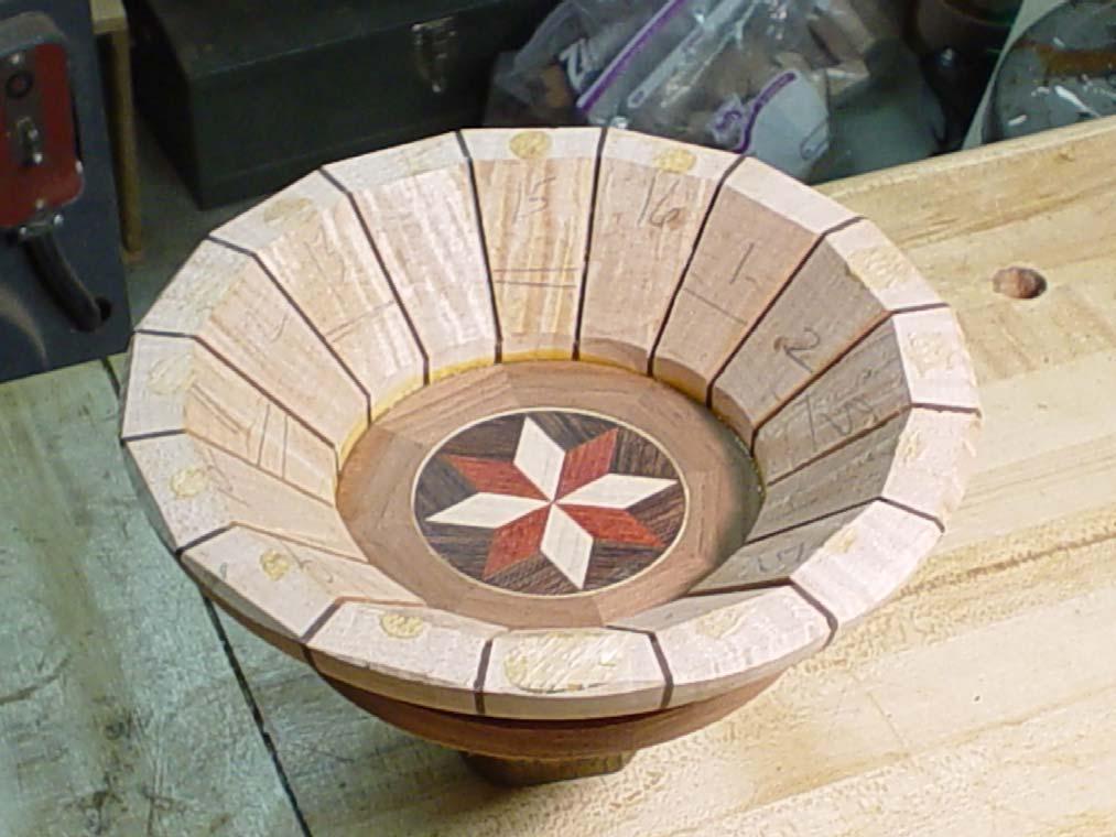 Process: Face Plate Turning Bowl segments