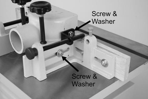 Install the second fence board to the fence bracket and then attach to the dust hood/shaper guard in the same manner. BASIC CONTROLS The basic controls of this machine are shown in figure-8.