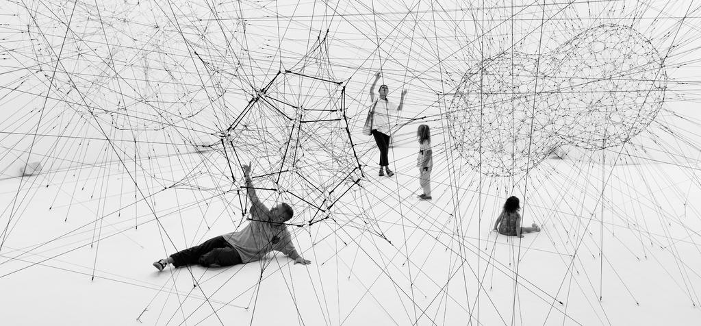 Steering AI for Knowledge Societies A ROAM Perspective Andrea Rossetti. Algo-r(h)i(y)thms, 2018. Installation view at ON AIR, carte blanche exhibition to Tomás Saraceno, Palais de Tokyo, Paris, 2018.