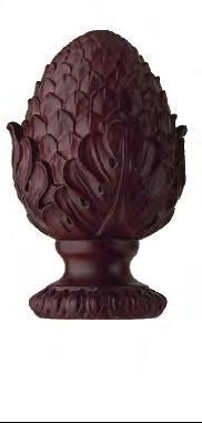 x 3 3 4"h Finishes: 083 46804 Lacey Finial Size: 4 7 8"l