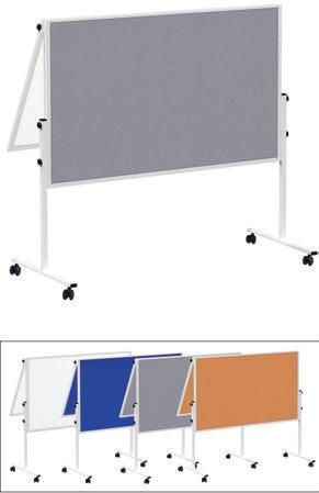 150 x120 cm (H x W), total height approx 190 cm, both sides can be used Durable: covering on 15 mm thick stable kernel made in sandwich technique Protected: shock-proof plastic corners, legs have
