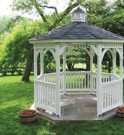 Features Our standard wood gazebos are made of pressure-treated southern yellow