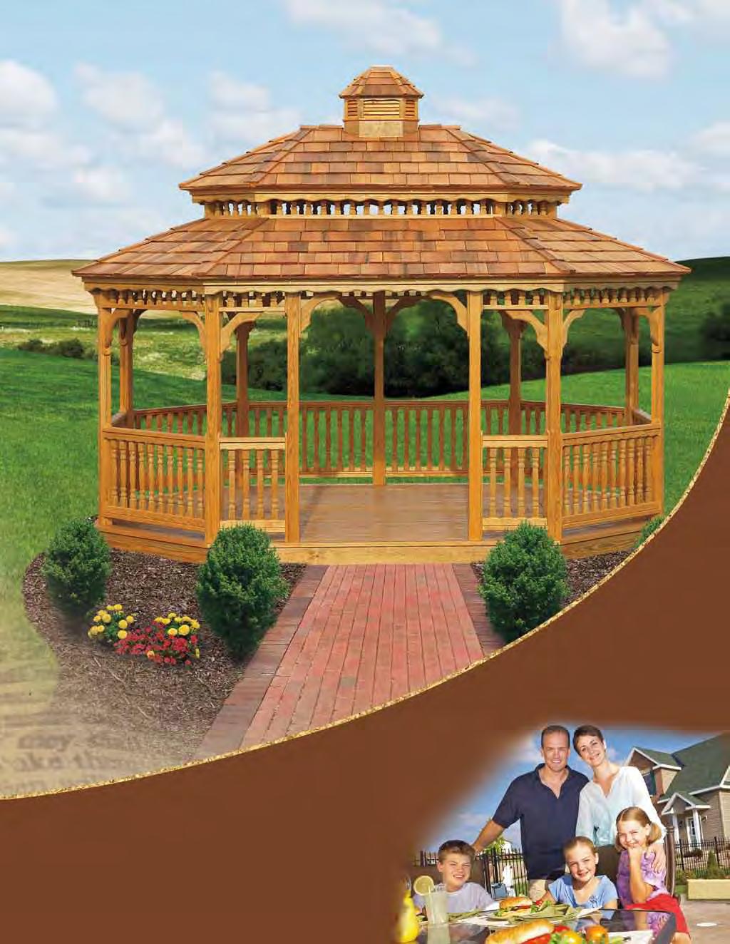 mat ters most in life your family 12' x 16' New England Style Cupola
